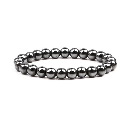 Classical Wave Hematite Energy Bracelets Men Nature High Polish Hematite Magnetic Bracelets for Women New Fashion Energy Jewelry - Amazhona 