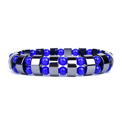 Classical Wave Hematite Energy Bracelets Men Nature High Polish Hematite Magnetic Bracelets for Women New Fashion Energy Jewelry - Amazhona 