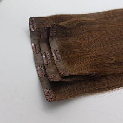 Clip hair clips in human hair extension - Amazhona 