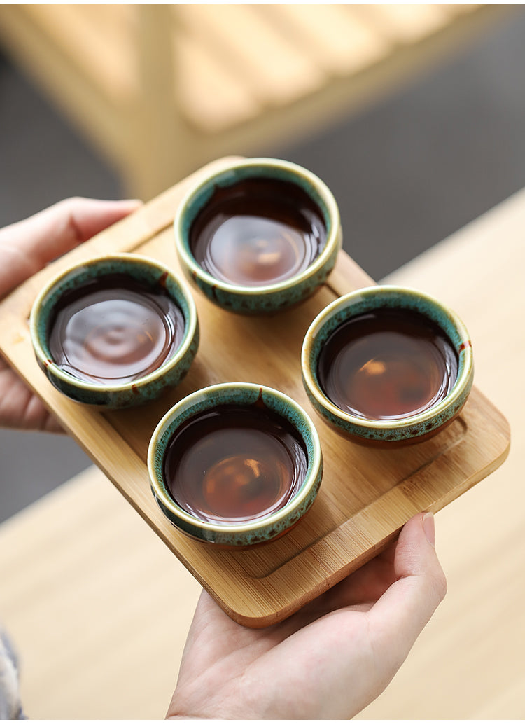 Complete Travel Kung Fu Tea Set Small Tea Tray Set - Amazhona 