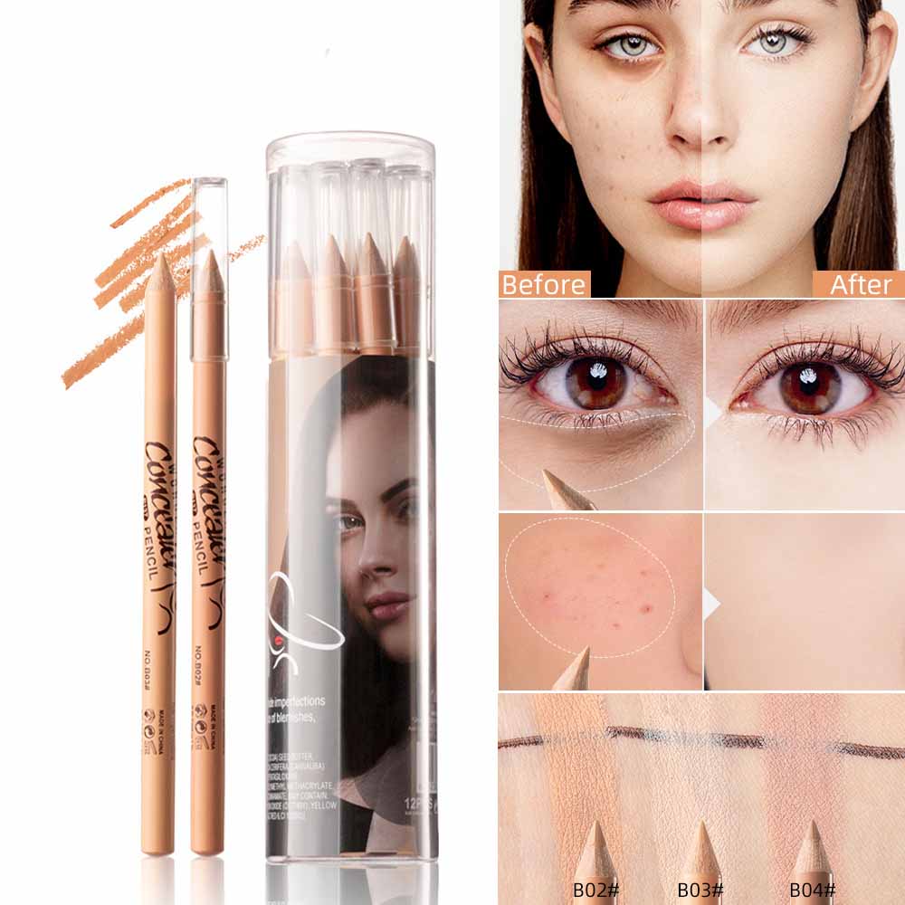 Concealer Pen Waterproof Concealer Concealer Foundation Cream Long Lasting Blemishes Acne Smoothing Moisturizing Makeup Pen - Amazhona 