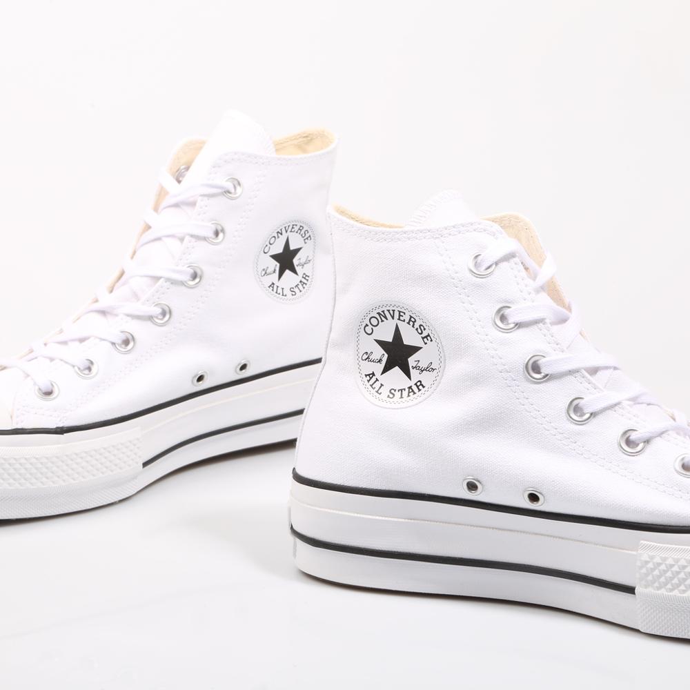 Converse Chuck Taylor All Star Platform Clean High Top White SNEAKERS Woman Shoes Casual Fashion 69224 - Amazhona 