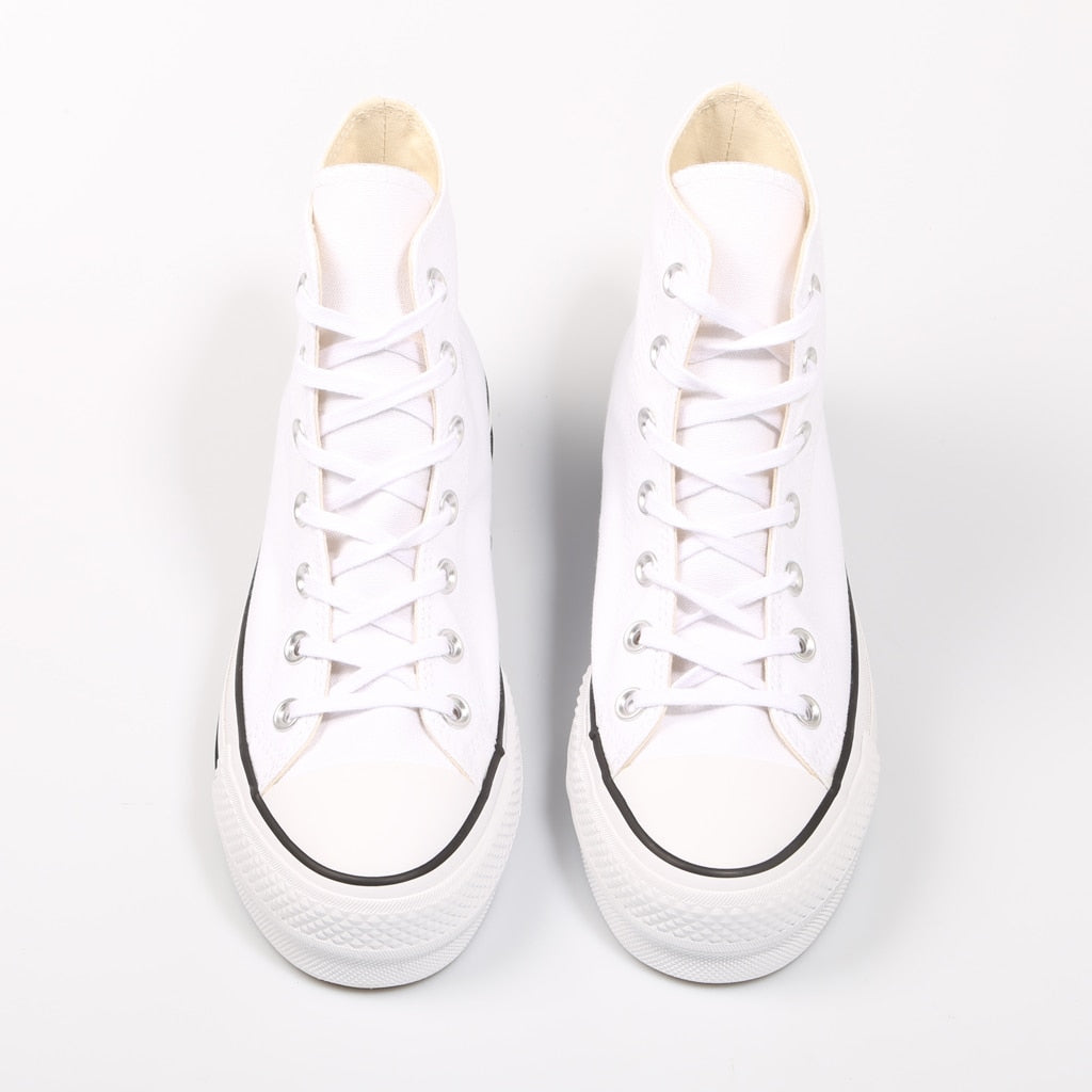 Converse Chuck Taylor All Star Platform Clean High Top White SNEAKERS Woman Shoes Casual Fashion 69224 - Amazhona 