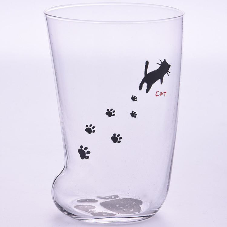 Creative Cute Cat Paws Glass Tiger Paws Mug Office Coffee Mug Tumbler Personality Breakfast Milk Porcelain Cup Gift - Amazhona 