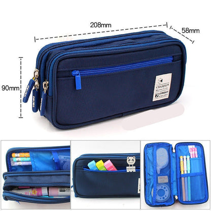 Creative Pencil Case Cute Students Pencil Cases Big Pen Bags Storage Box Boy Girl Kid Large Capacity School Stationery Supplies - Amazhona 