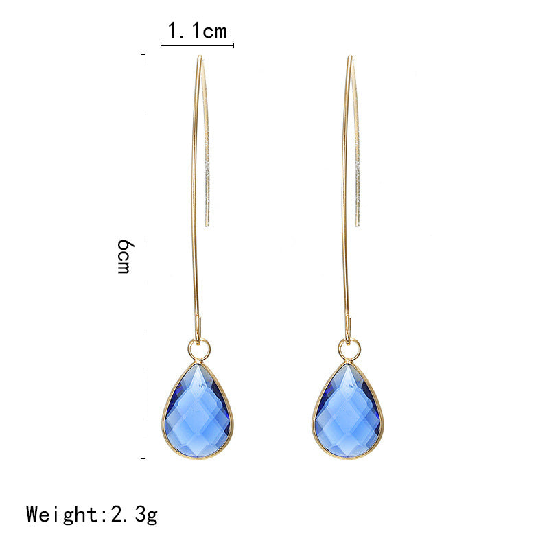 Crystal Drop Earrings - Amazhona 