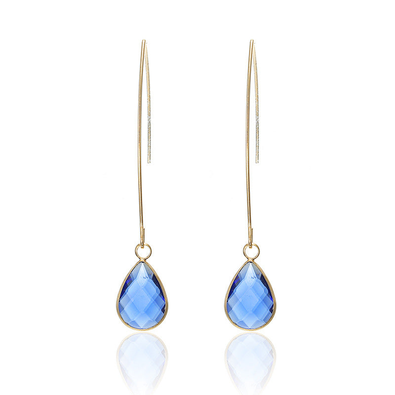 Crystal Drop Earrings - Amazhona 