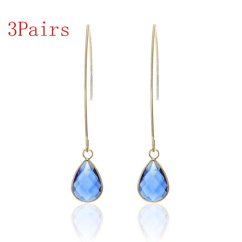 Crystal Drop Earrings - Amazhona 