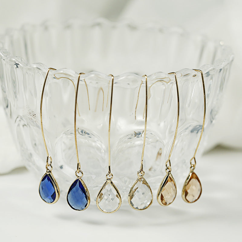 Crystal Drop Earrings - Amazhona 