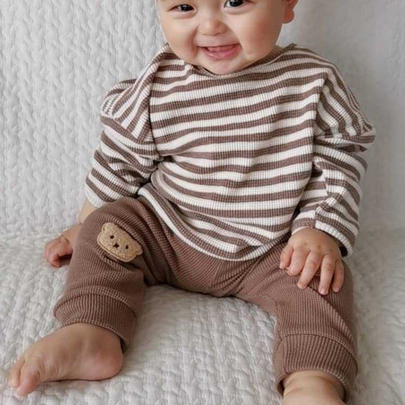 Cute And Comfortable Striped Top For Babies - Amazhona 