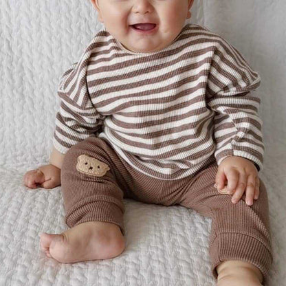 Cute And Comfortable Striped Top For Babies - Amazhona 