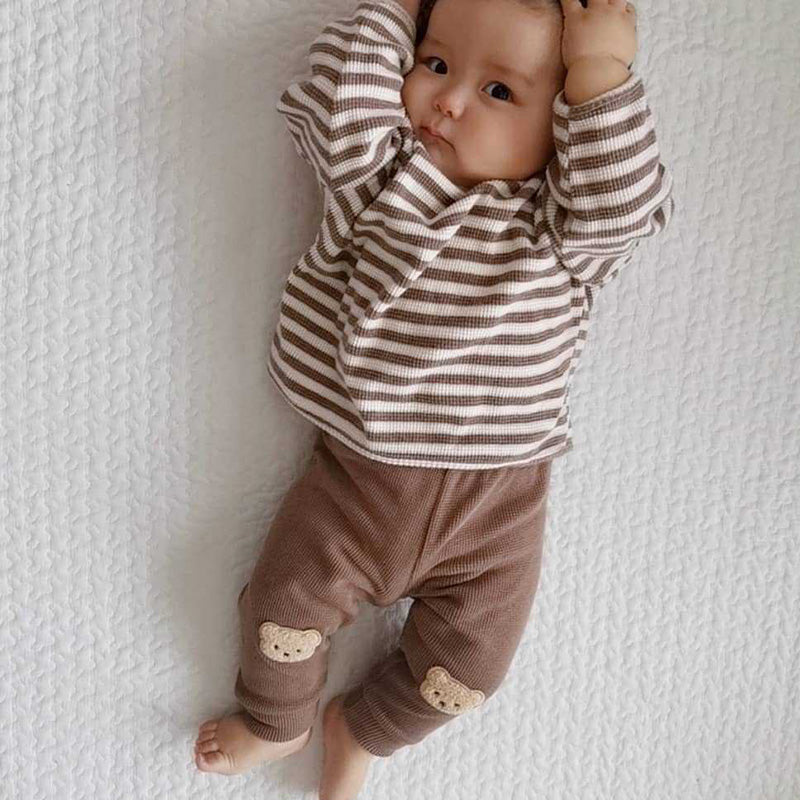 Cute And Comfortable Striped Top For Babies - Amazhona 