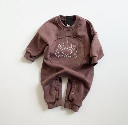 Cute Long-sleeved Crawler Sweater for Men and Women Baby Romper - Amazhona 