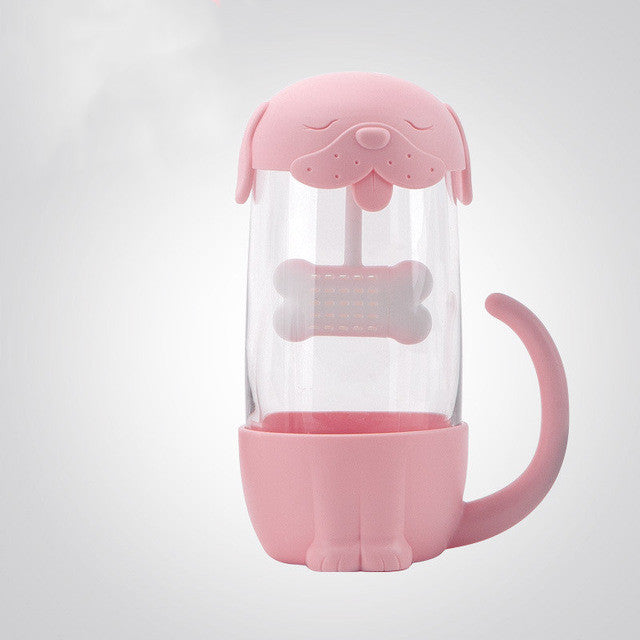 Cute Office Cat Tea Separate Water Cup - Amazhona 