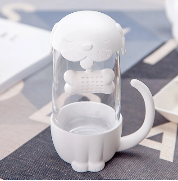 Cute Office Cat Tea Separate Water Cup - Amazhona 