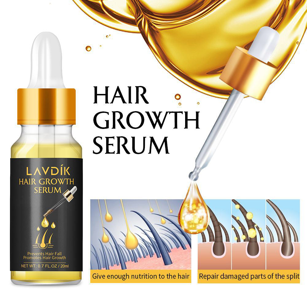 Damaged Hair Repair Women Men's Fast Hair Growth Essence Oil Anti-hair Loss Lotion - Amazhona 