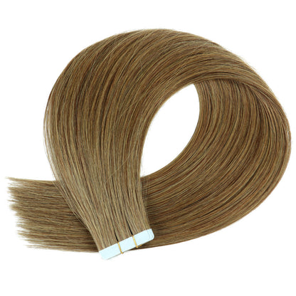 Double-sided Adhesive Hair Extension Piece PU Hair Wig - Amazhona 