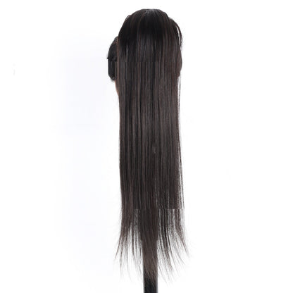 Drawstring Straight Hair Wig Ponytail Braids - Amazhona 