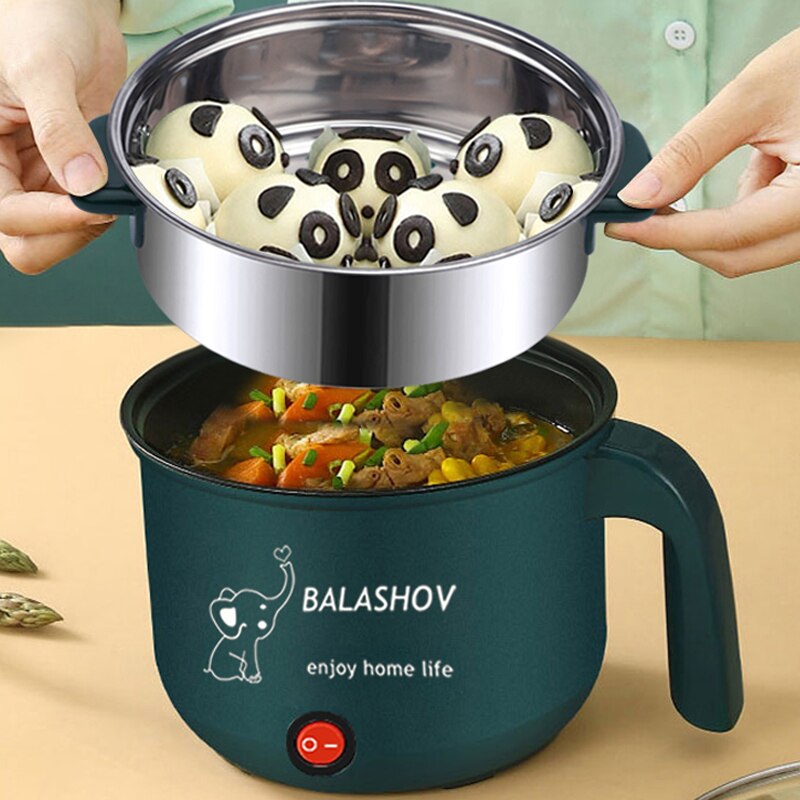 Electric Rice Cooker Non-stick Cooking Machine Single/Double Layer Hot Pot Multifunction Mini Electric Rice Cooker for Home - Amazhona 