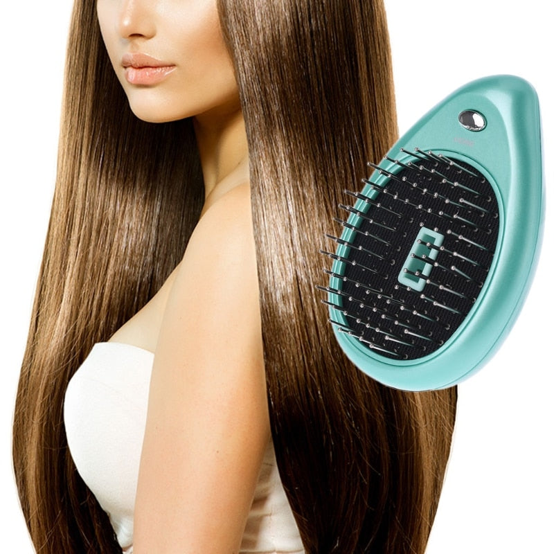 Electric Sound Wave Vibration Magnetic Massage Comb Portable Negative Ion Hair Comb - Amazhona 