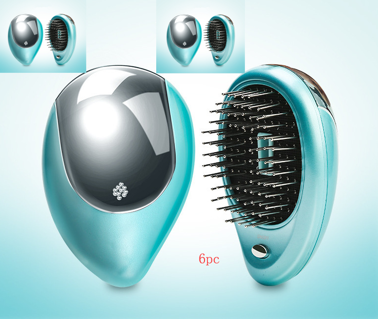 Electric Sound Wave Vibration Magnetic Massage Comb Portable Negative Ion Hair Comb - Amazhona 