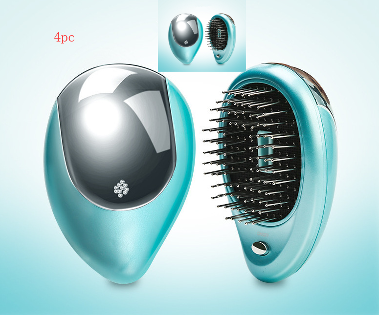 Electric Sound Wave Vibration Magnetic Massage Comb Portable Negative Ion Hair Comb - Amazhona 