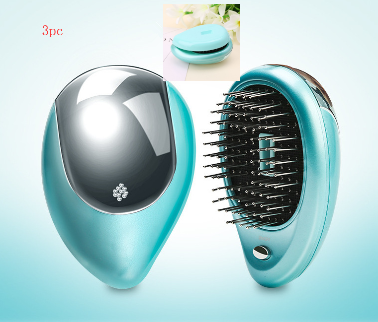 Electric Sound Wave Vibration Magnetic Massage Comb Portable Negative Ion Hair Comb - Amazhona 