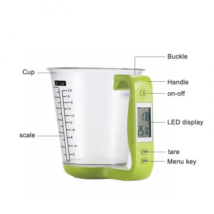 Electronic Scale Measuring Cup Kitchen Scales - Amazhona 