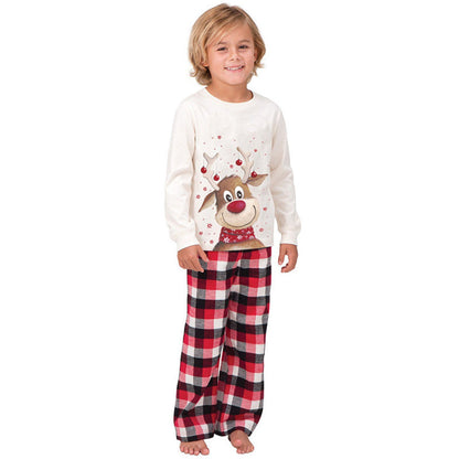 Elk Print Christmas Parent-child Outfit - Amazhona 