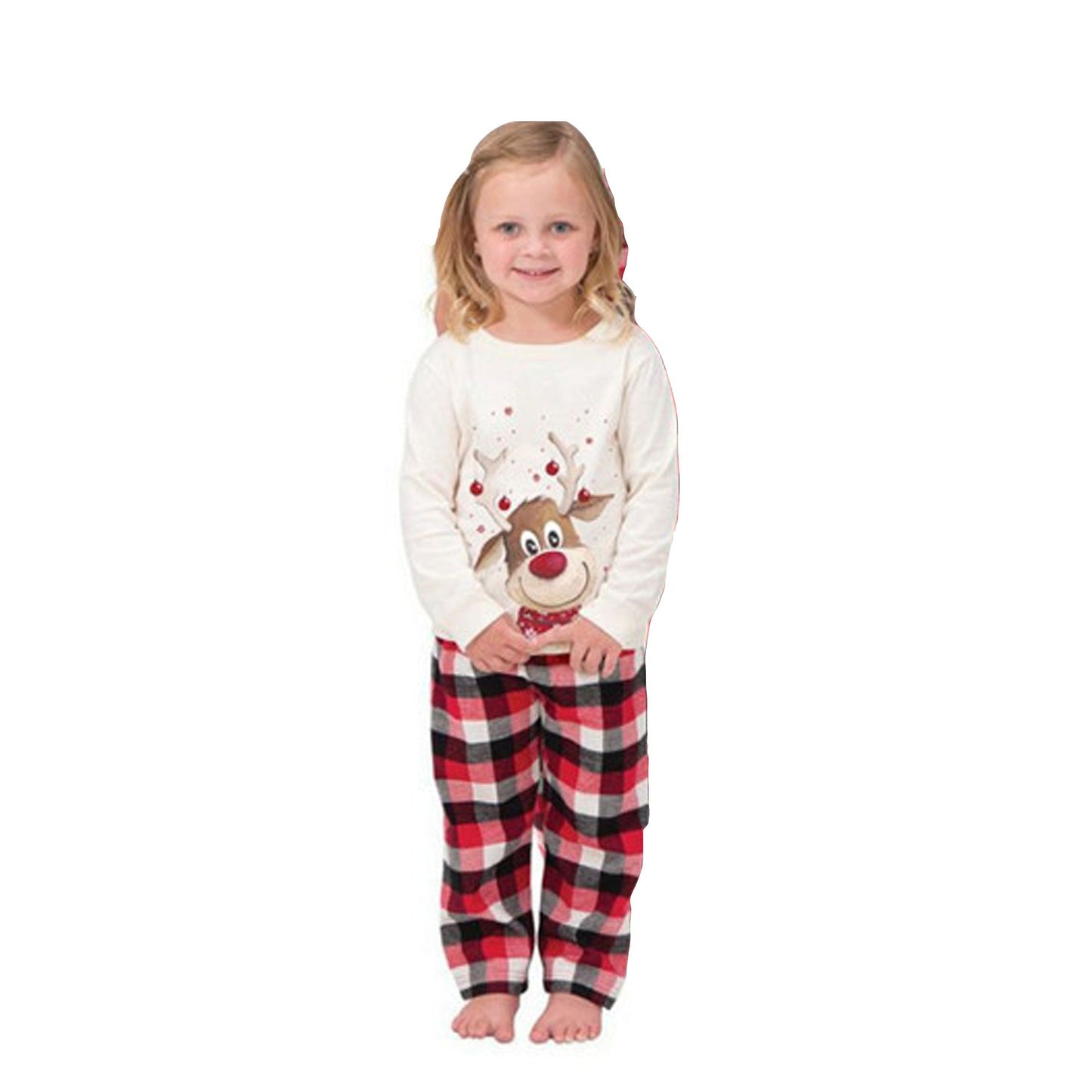 Elk Print Christmas Parent-child Outfit - Amazhona 