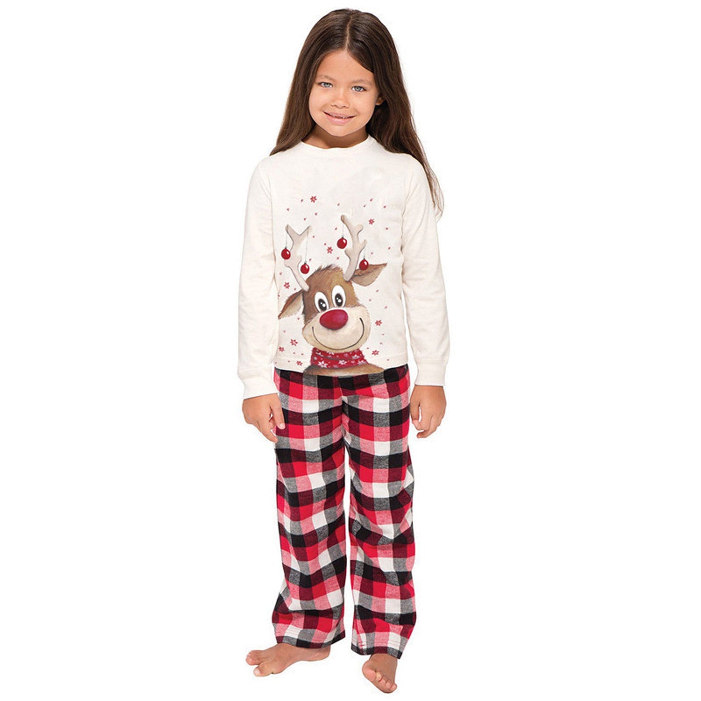 Elk Print Christmas Parent-child Outfit - Amazhona 