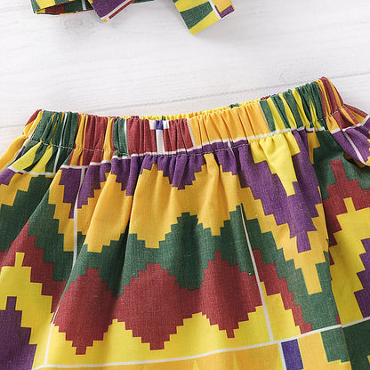 Ethnic printed girl skirt - Amazhona 