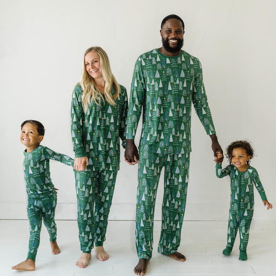 European And American Christmas Parent Child Set Printed Homewear Pajamas Two Piece Set - Amazhona 