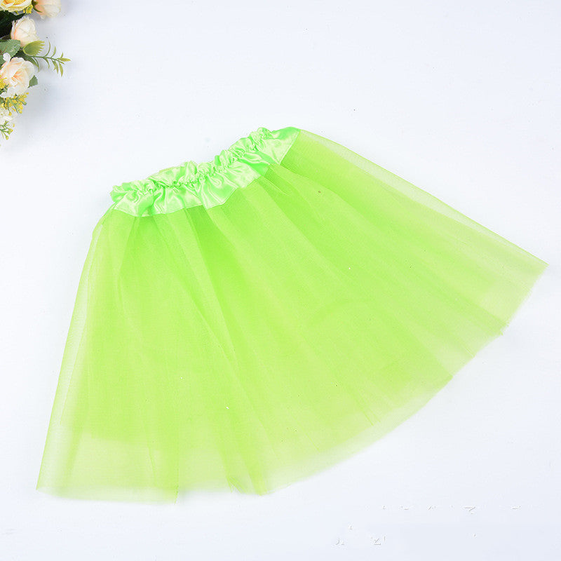 European And American Girls' Tutu Dress Princess Dress Three Layer Mesh Pengpeng Skirt Skirt Children's Ballet Dance Skirt Factory Straight - Amazhona 