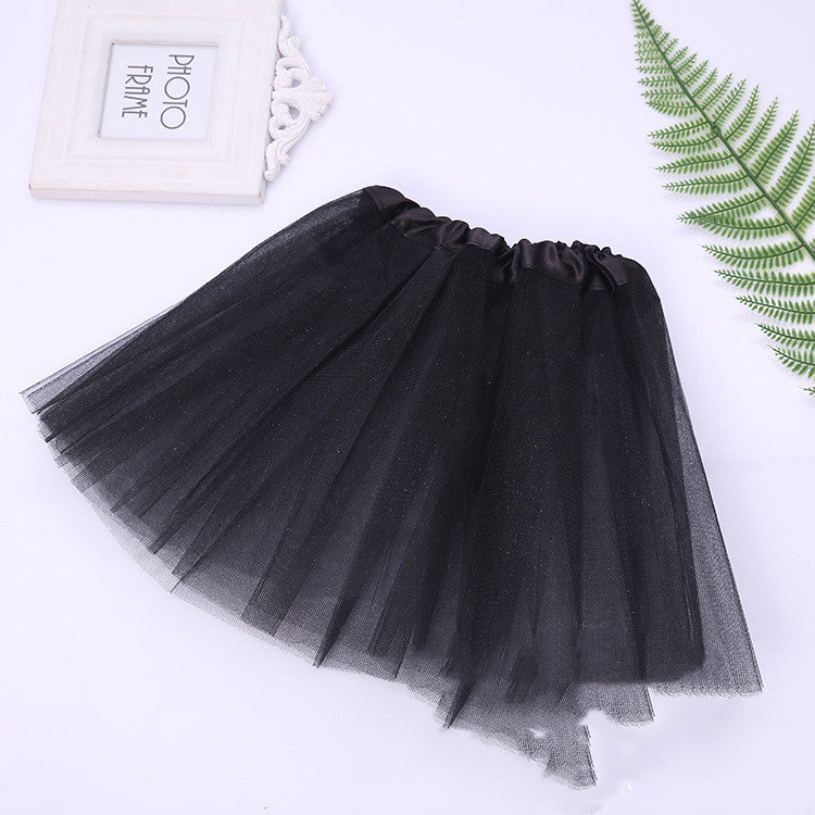 European And American Girls' Tutu Dress Princess Dress Three Layer Mesh Pengpeng Skirt Skirt Children's Ballet Dance Skirt Factory Straight - Amazhona 