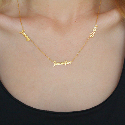 European And American Jewelry Personalized Name Necklace - Amazhona 