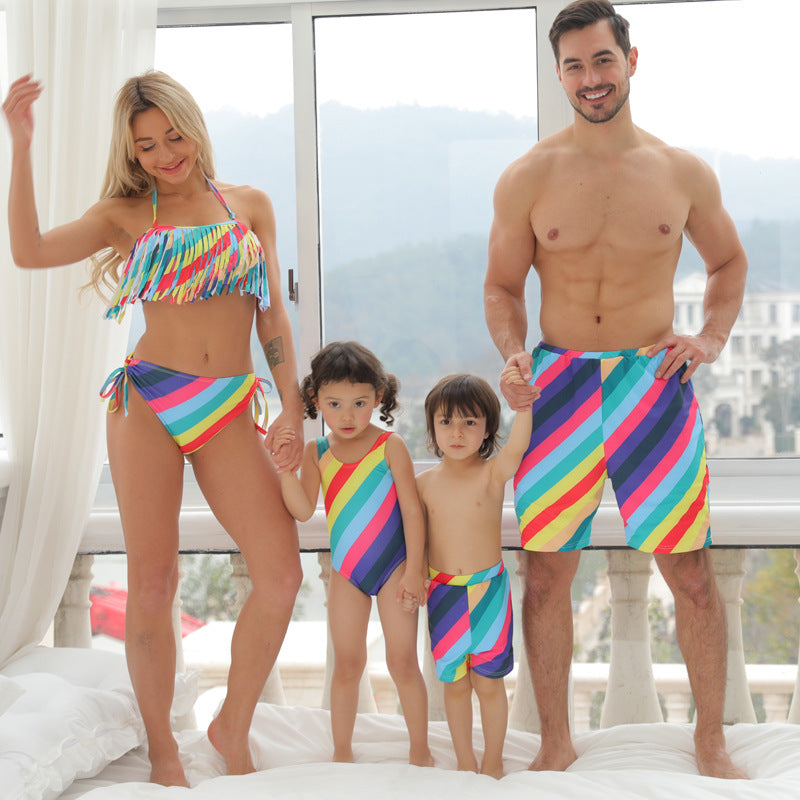 European And American Parent-Child Swimwear - Amazhona 