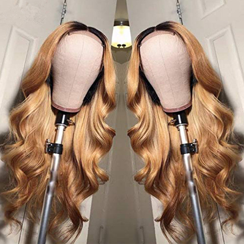 European and American Women's Wigs With Long Curls - Amazhona 