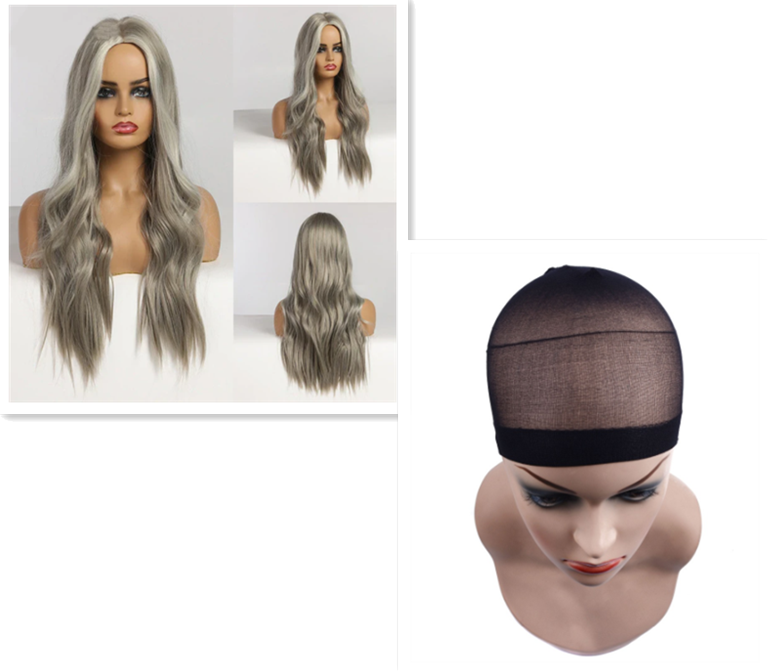 European and American female long curly wigs - Amazhona 