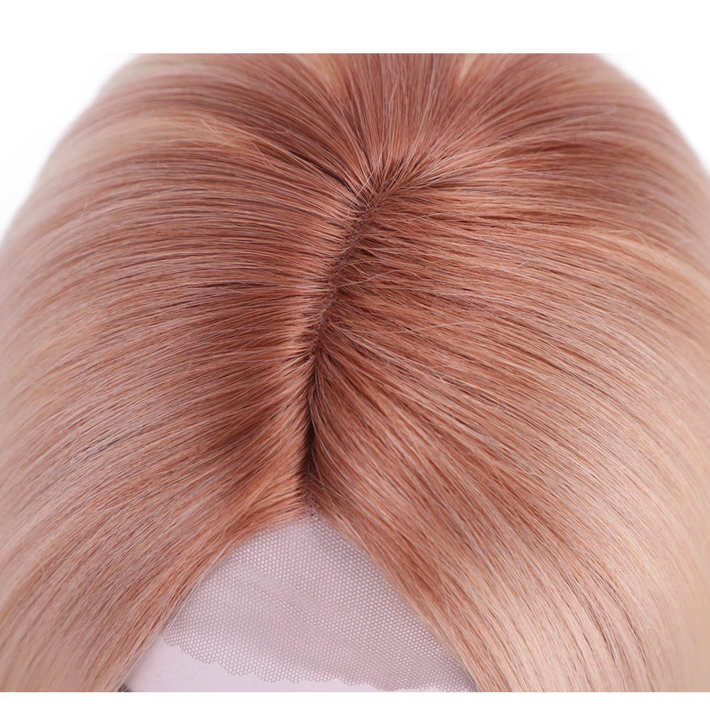 European and American front lace chemical fiber wig hood - Amazhona 