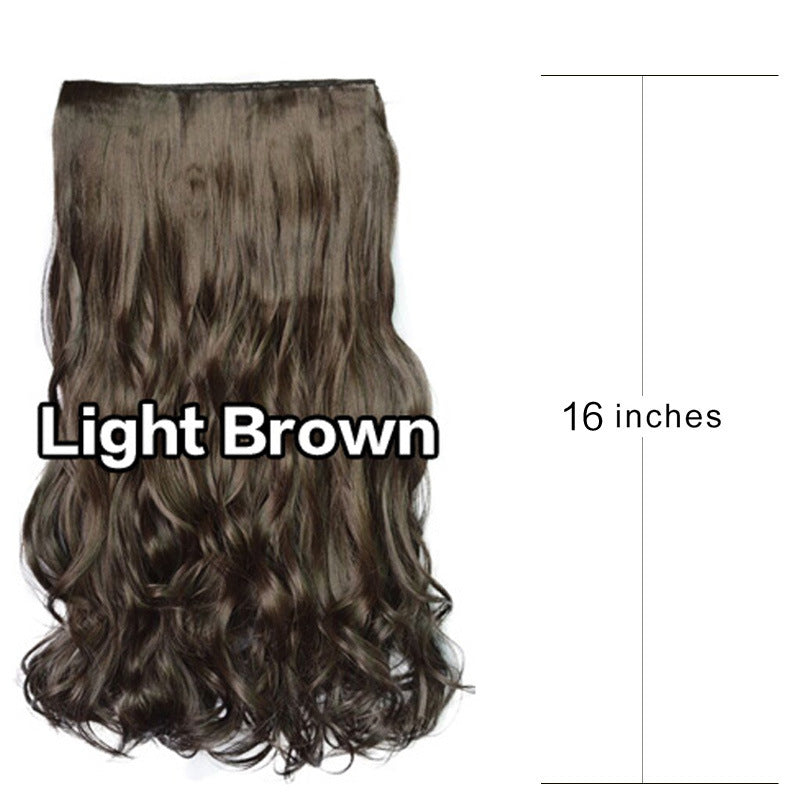 European and American wig female five card wig piece - Amazhona 