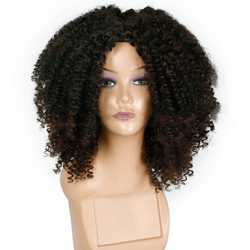 Explosion head chemical fiber wig hood - Amazhona 