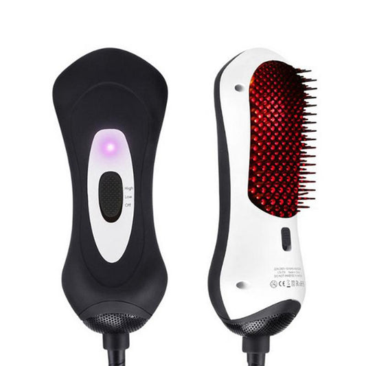 Explosion models infrared hot air comb mini hair dryer hair dryer hair straightener straight volume dual-use straight hair comb - Amazhona 