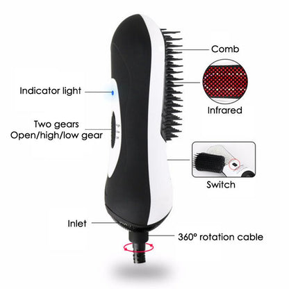 Explosion models infrared hot air comb mini hair dryer hair dryer hair straightener straight volume dual-use straight hair comb - Amazhona 