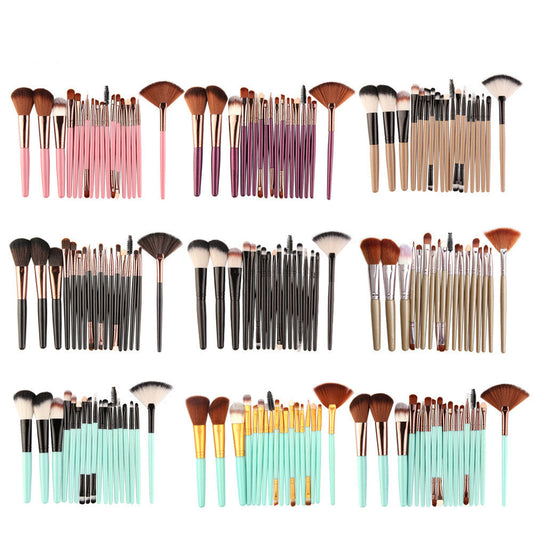 Eye Brushes, Blush Brush, Iip Brush And Fan-Shaped Makeup Brush Set - Amazhona 