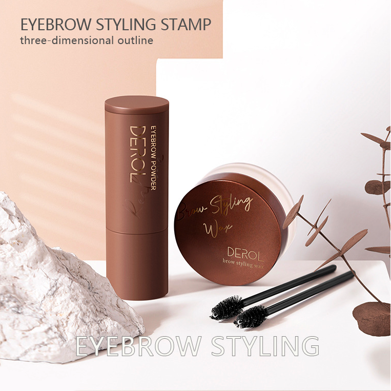 Eyebrow Styling Cream Wax Eyebrow Print Eyebrow Sticker Eyebrow Brush Set - Amazhona 