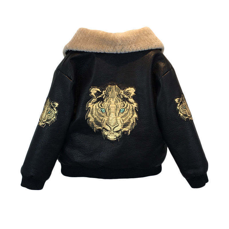 Fashion Children's Long-sleeved Plus Velvet Jacket - Amazhona 