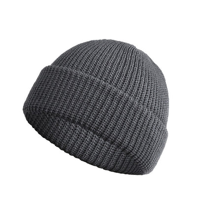 Fashion Hip Hop Beanie Knitted Hat Men Skullcap Women Winter Warm Brimless Baggy Melon Cap Cuff Docker Fisherman Beanies Hats - Amazhona 