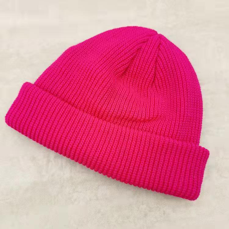 Fashion Hip Hop Beanie Knitted Hat Men Skullcap Women Winter Warm Brimless Baggy Melon Cap Cuff Docker Fisherman Beanies Hats - Amazhona 