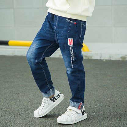 Fashion Jeans For Boys, Children, Korean Style, Long Pants - Amazhona 